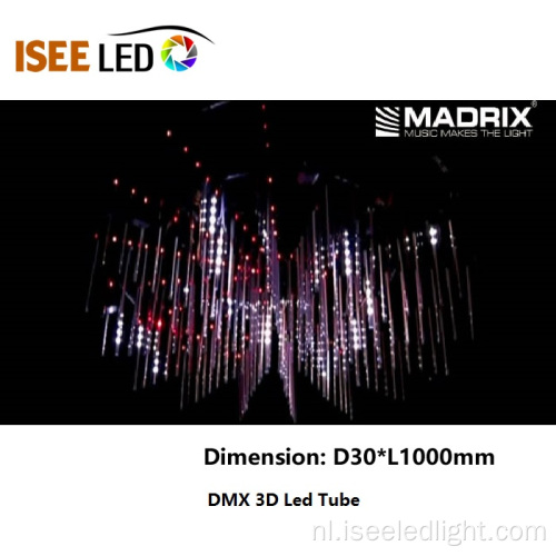Professionele DMX Laser 3D LED Tube Madrix-besturing